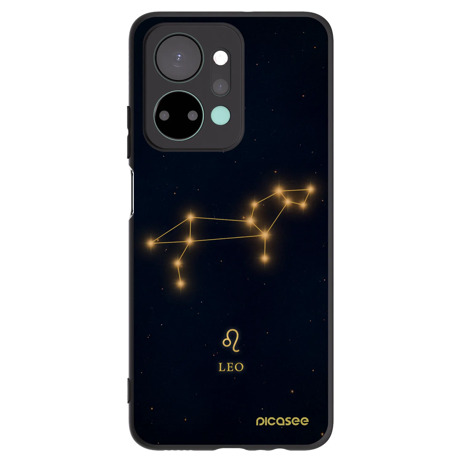 Picasee Μαύρη θήκη σιλικόνης για Honor X7a - LEO