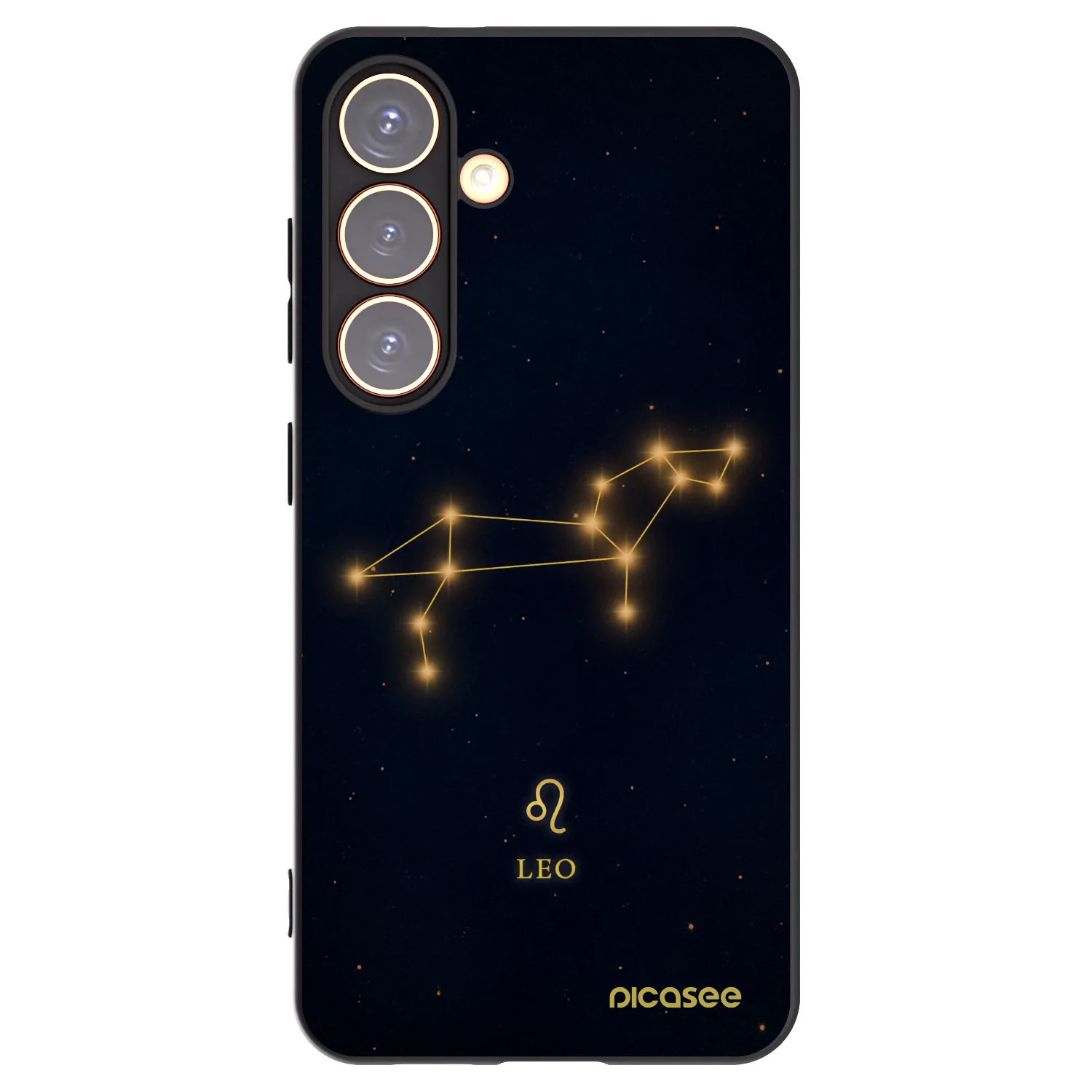 Picasee Μαύρη θήκη σιλικόνης για Samsung Galaxy S24 S921B 5G - LEO