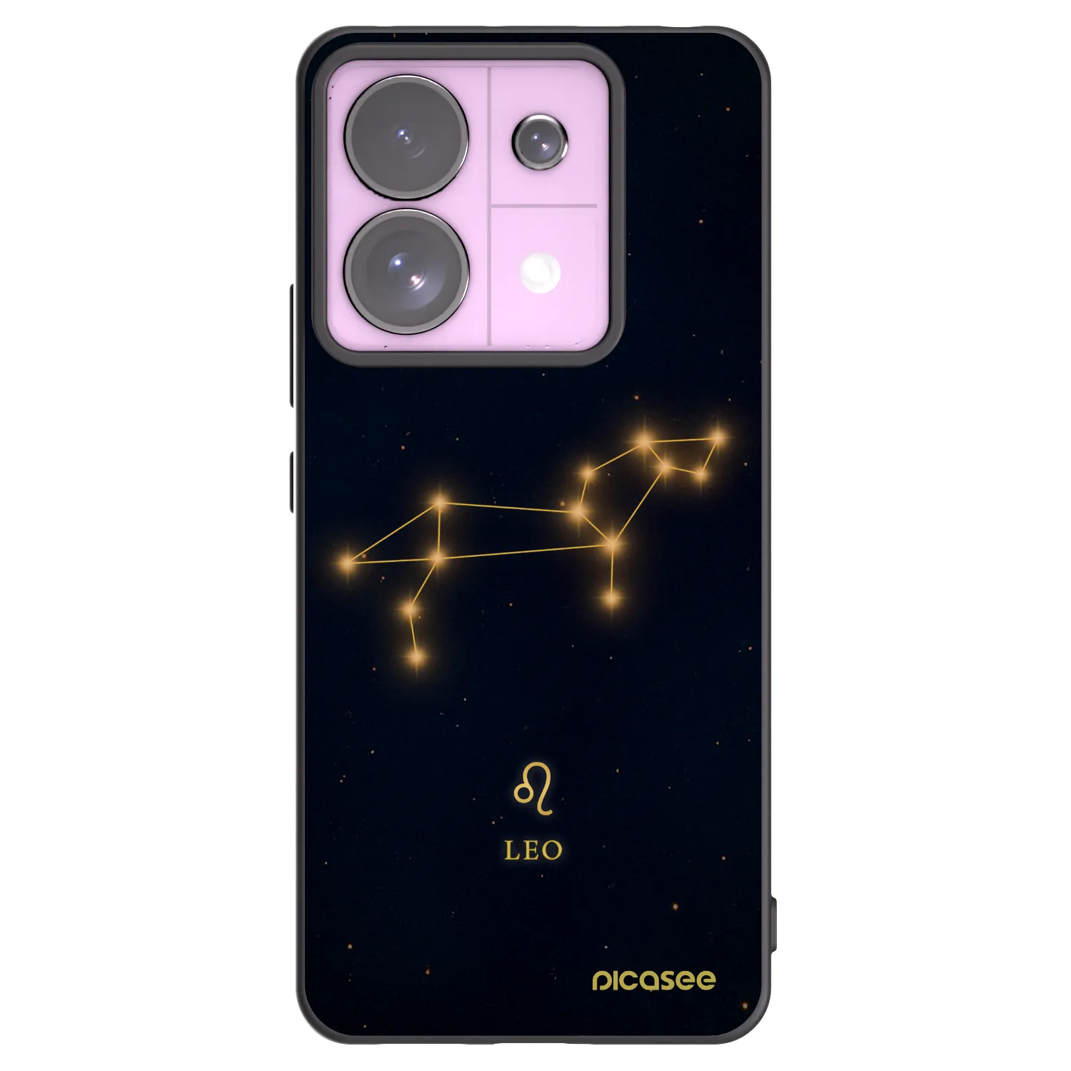 Picasee Μαύρη θήκη σιλικόνης για Xiaomi Redmi Note 13 Pro 5G - LEO