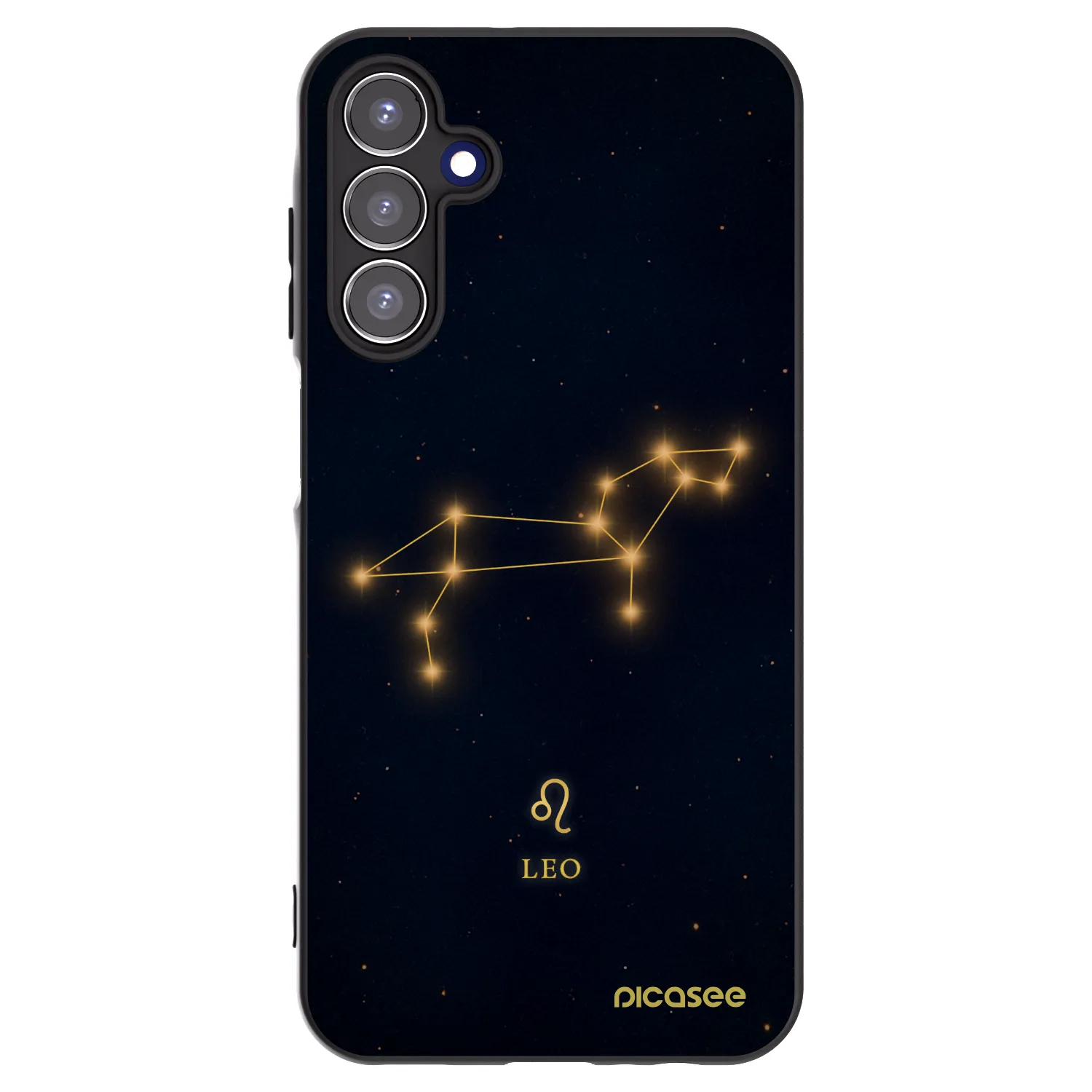 Picasee Μαύρη θήκη σιλικόνης για Samsung Galaxy A15 A155F 4G - LEO