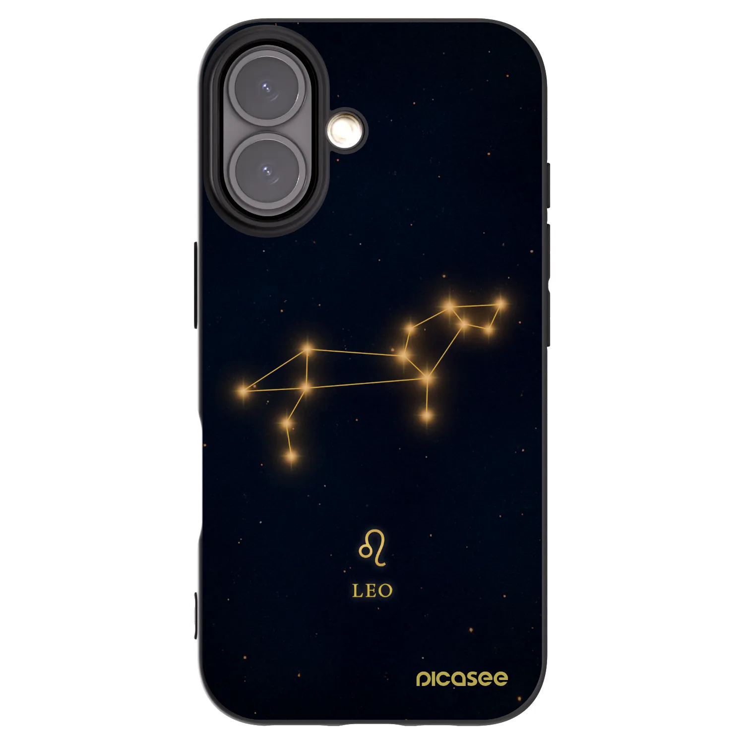 Picasee Μαύρη θήκη σιλικόνης για Apple iPhone 16 - LEO