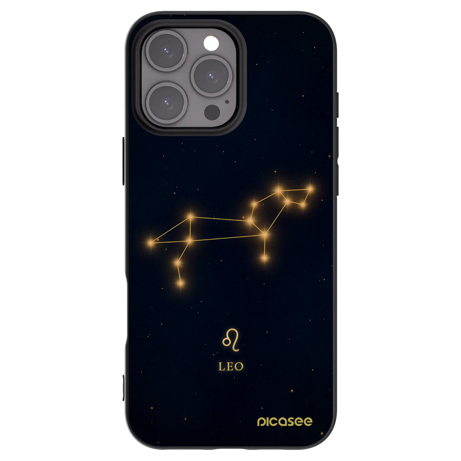 Picasee Μαύρη θήκη σιλικόνης για Apple iPhone 16 Pro Max - LEO