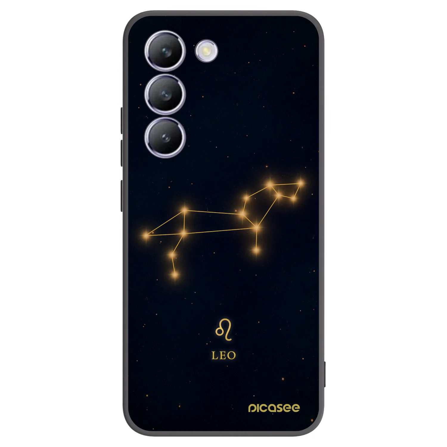 Picasee Μαύρη θήκη σιλικόνης για Vivo V40 SE 5G - LEO