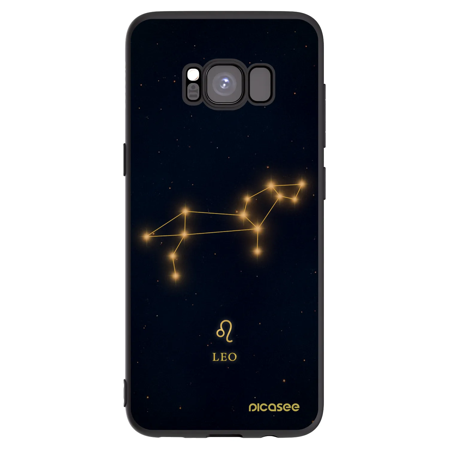 Picasee Μαύρη θήκη σιλικόνης για Samsung Galaxy S8 G950F - LEO