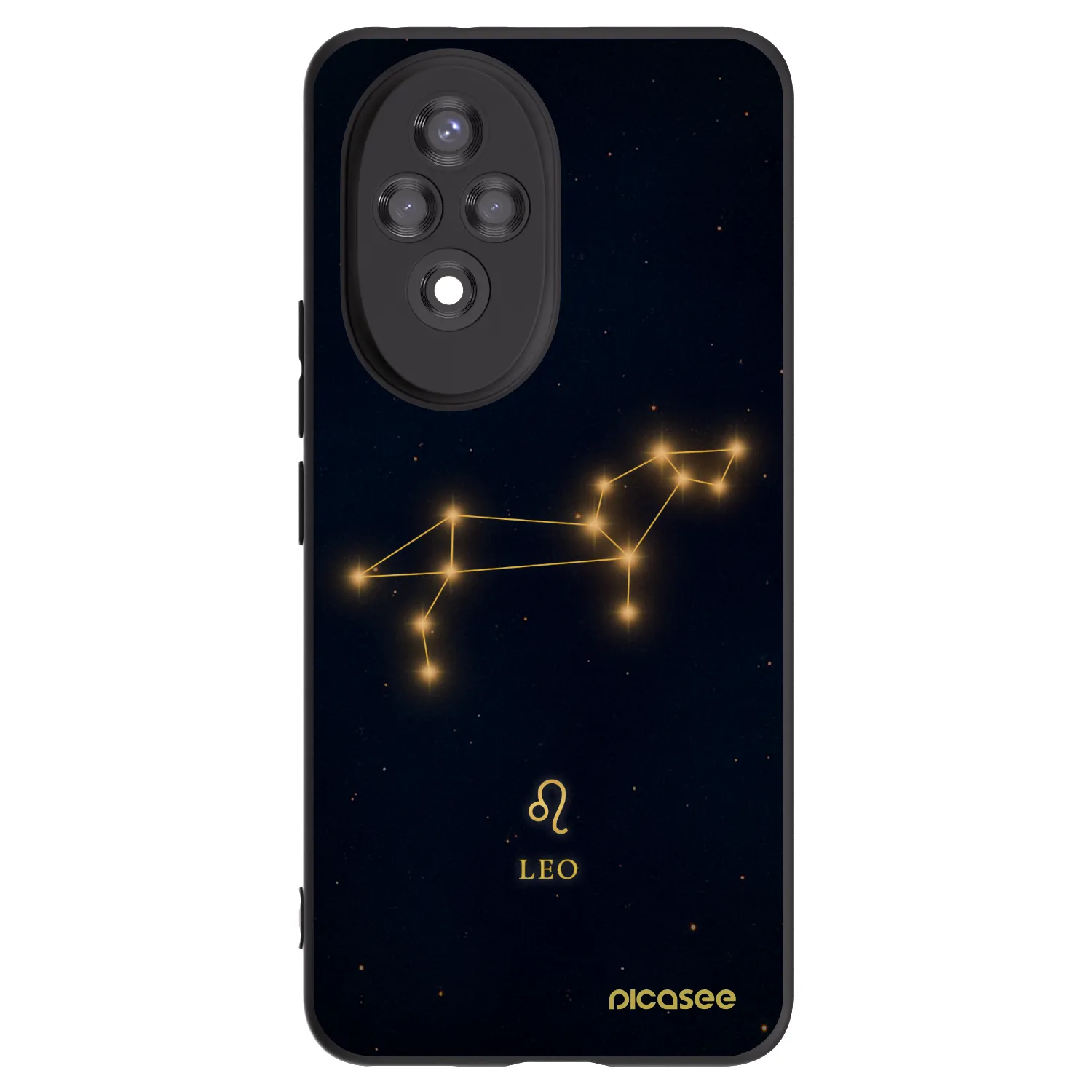 Picasee Μαύρη θήκη σιλικόνης για Honor 200 5G - LEO