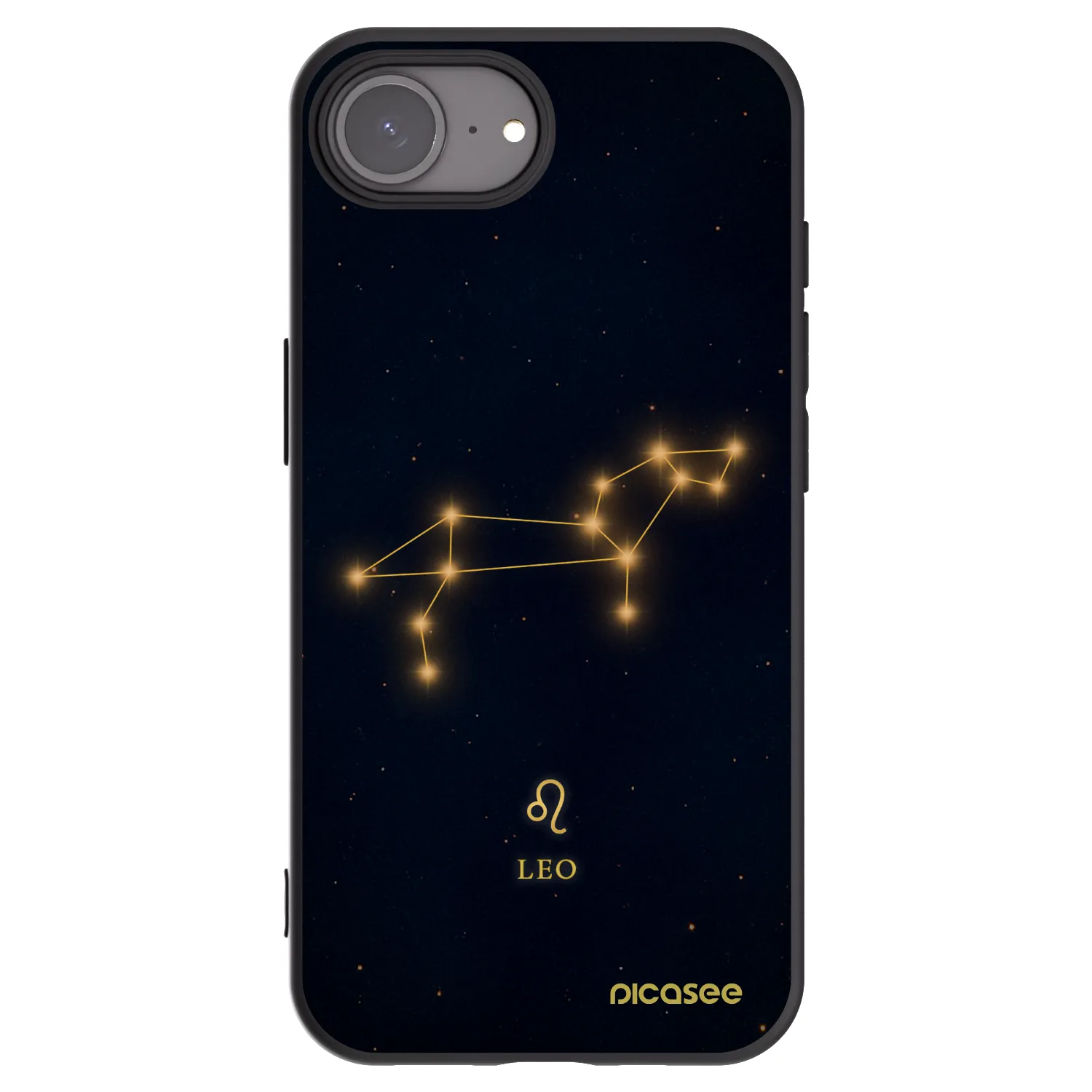 Picasee Μαύρη θήκη σιλικόνης για Apple iPhone 16e - LEO