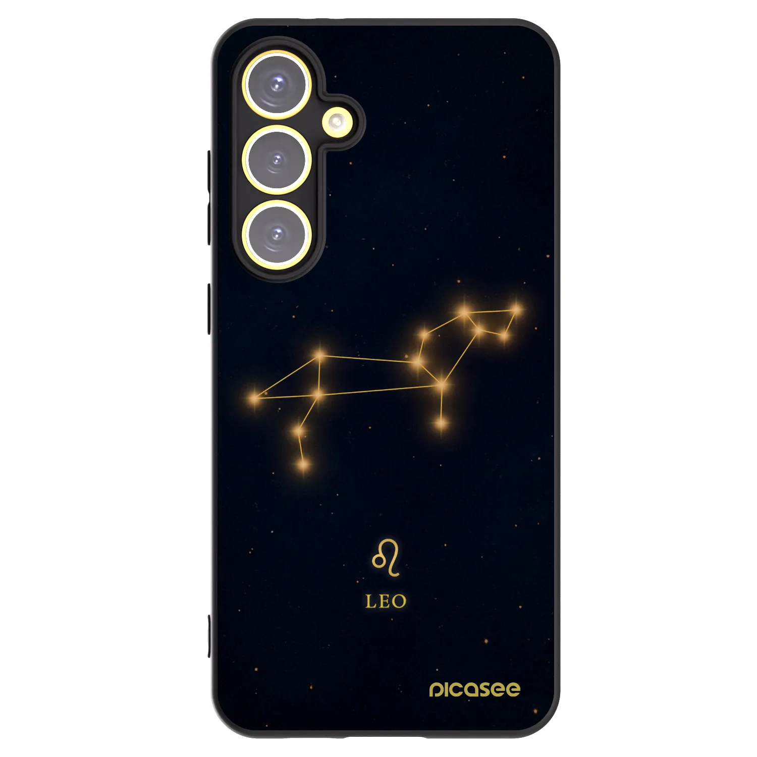 Picasee Μαύρη θήκη σιλικόνης για Samsung Galaxy S24 FE S721B - LEO