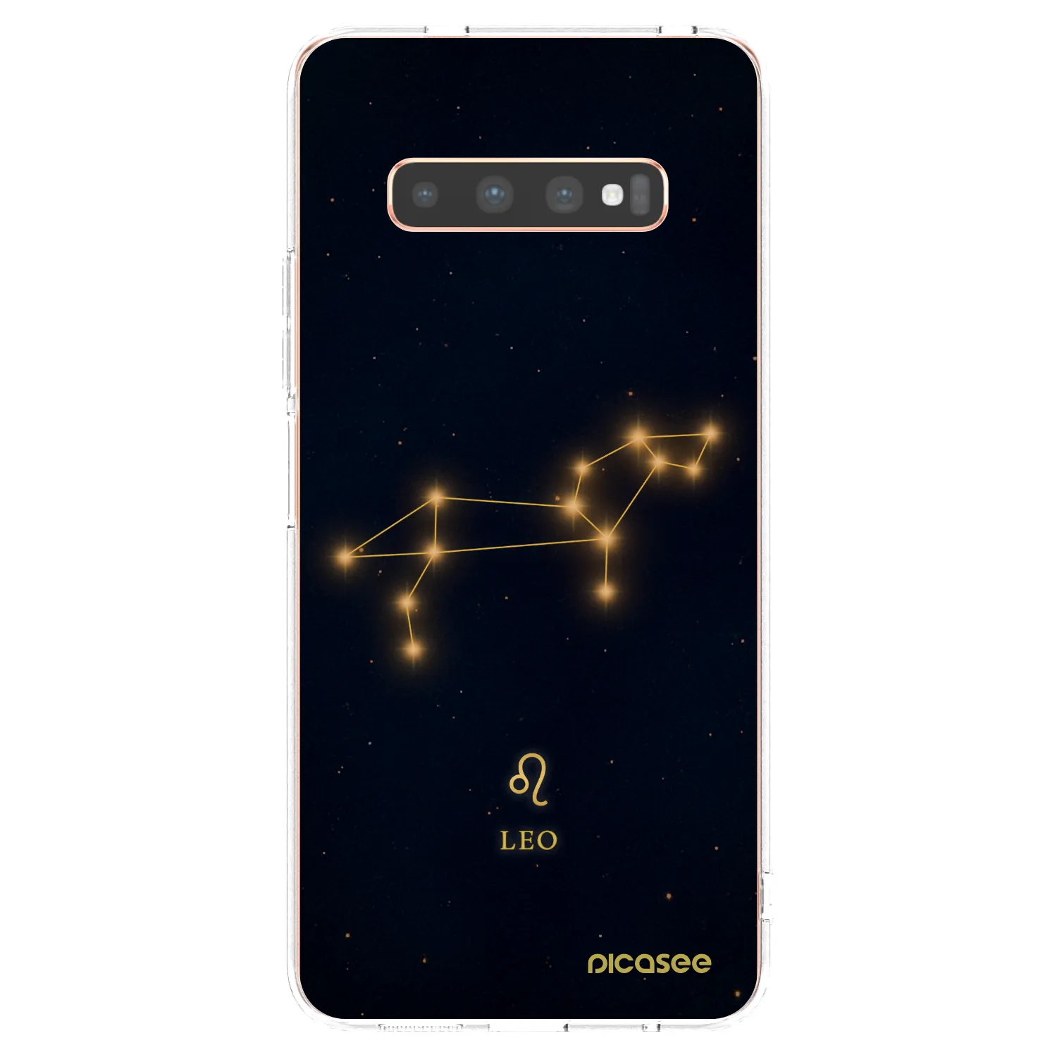 Picasee διαφανής θήκη σιλικόνης Samsung Galaxy S10 Plus G975 - LEO