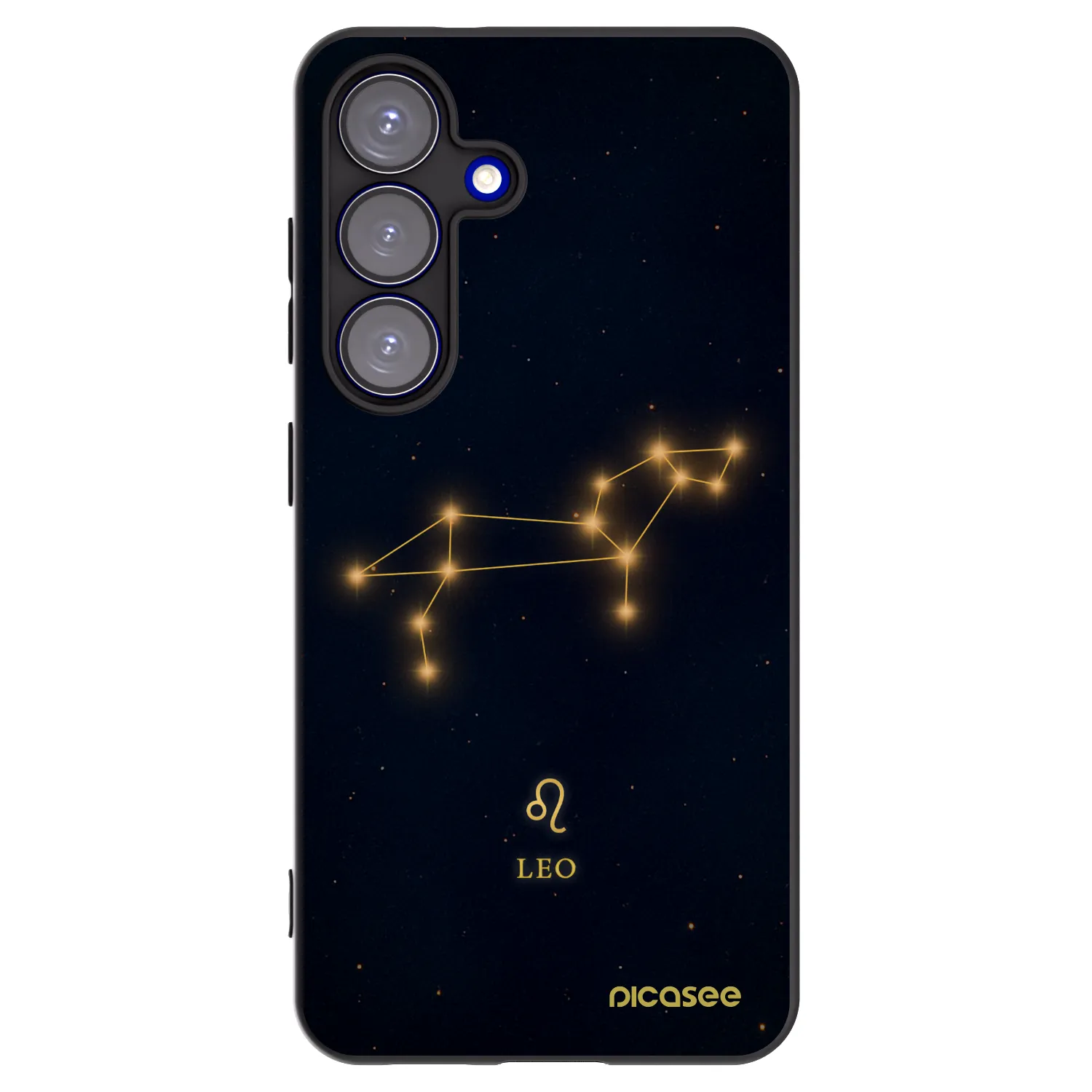 Picasee Μαύρη θήκη σιλικόνης για Samsung Galaxy S25 5G - LEO