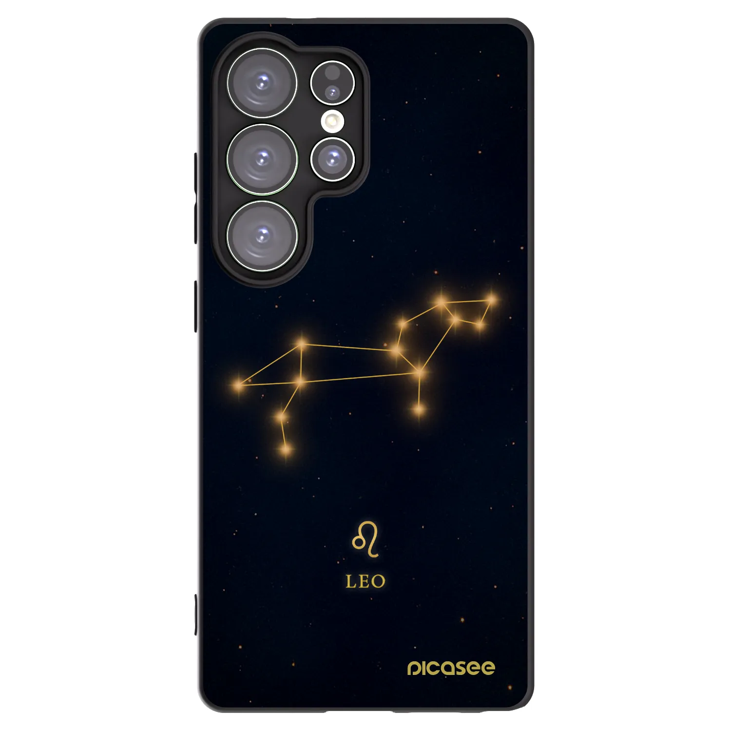 Picasee Μαύρη θήκη σιλικόνης για Samsung Galaxy S25 Ultra 5G - LEO