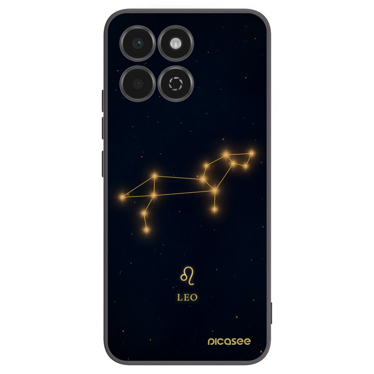 Picasee Μαύρη θήκη σιλικόνης για Honor 200 Smart 5G - LEO