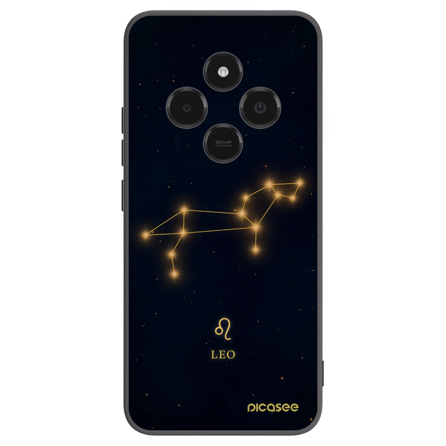 Picasee Μαύρη θήκη σιλικόνης για Xiaomi Poco C75 - LEO