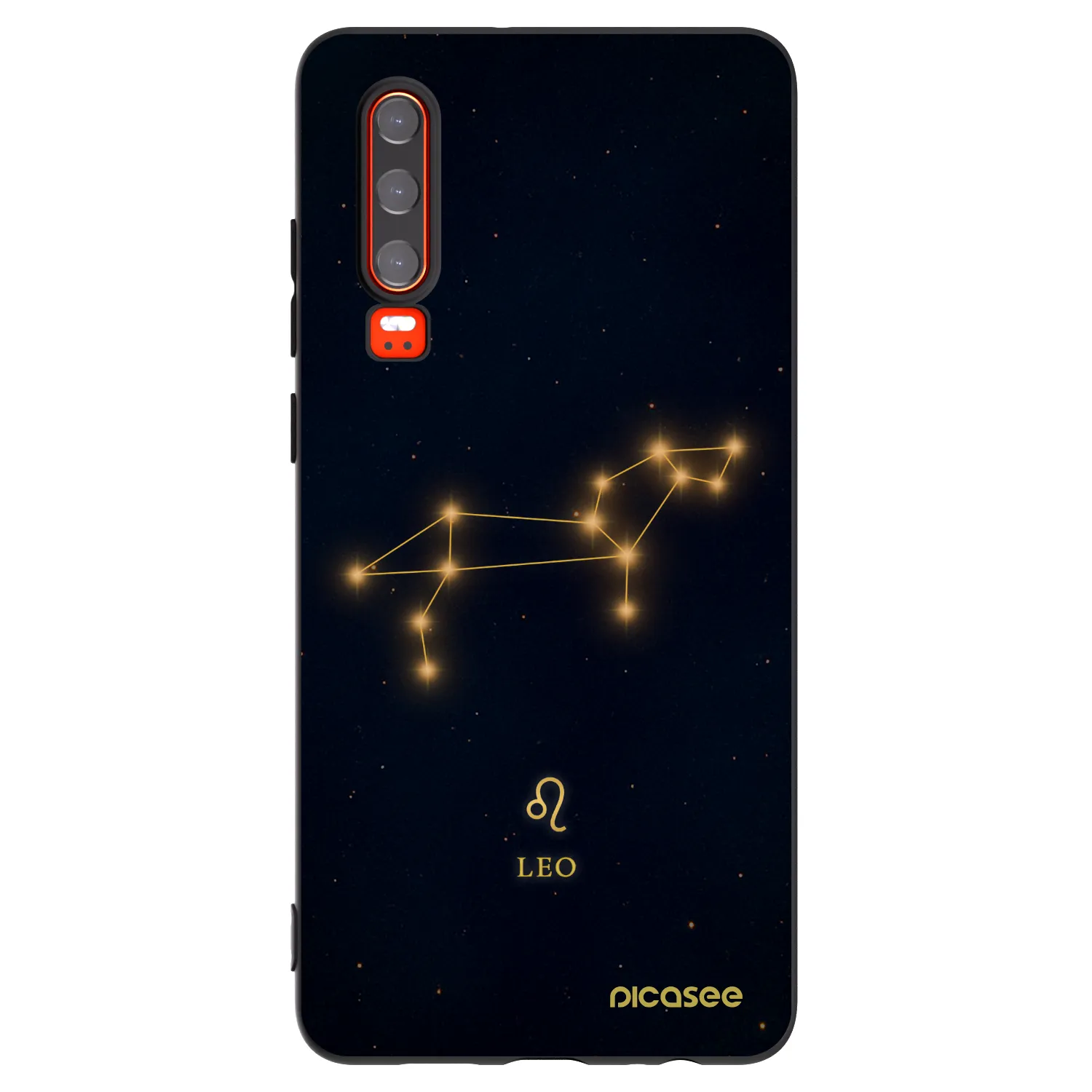 Picasee Μαύρη θήκη σιλικόνης για Huawei P30 - LEO