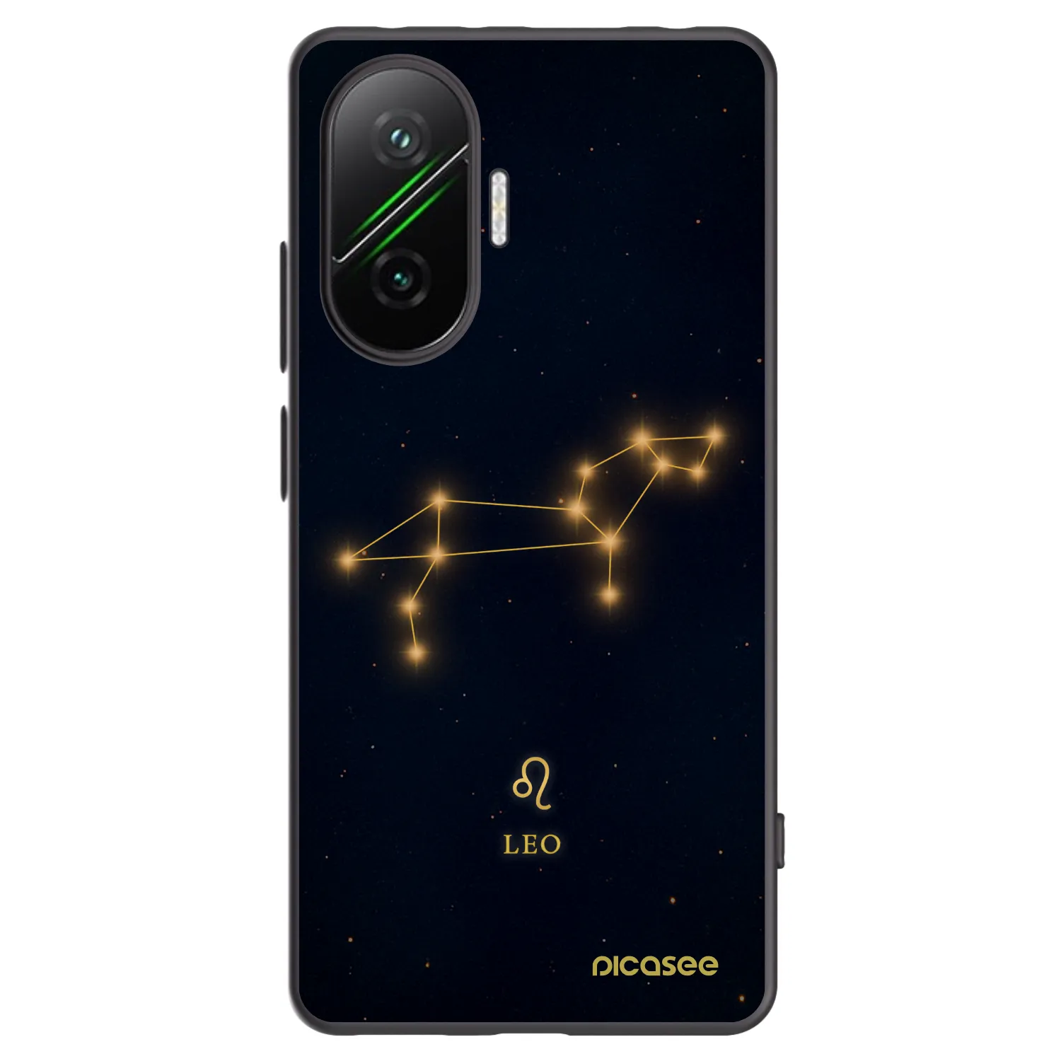 Picasee Μαύρη θήκη σιλικόνης για Xiaomi Poco F7 Pro 5G - LEO