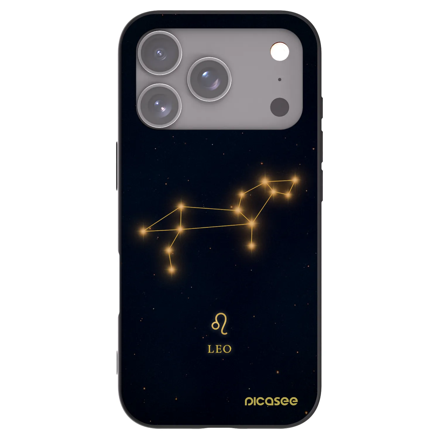Picasee Μαύρη θήκη σιλικόνης για Apple iPhone 17 Pro - LEO