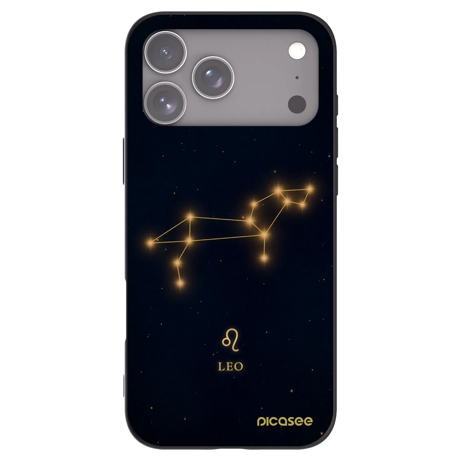 Picasee Μαύρη θήκη σιλικόνης για Apple iPhone 17 Pro Max - LEO