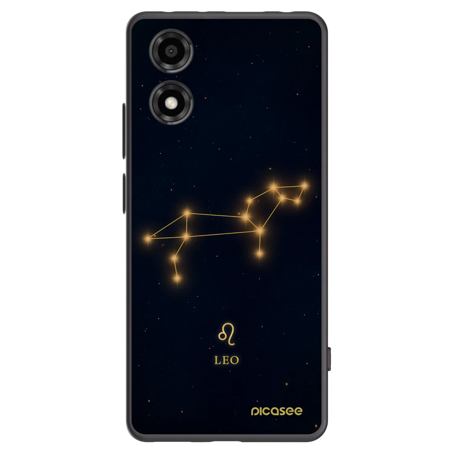 Picasee Μαύρη θήκη σιλικόνης για Motorola Moto E14 - LEO