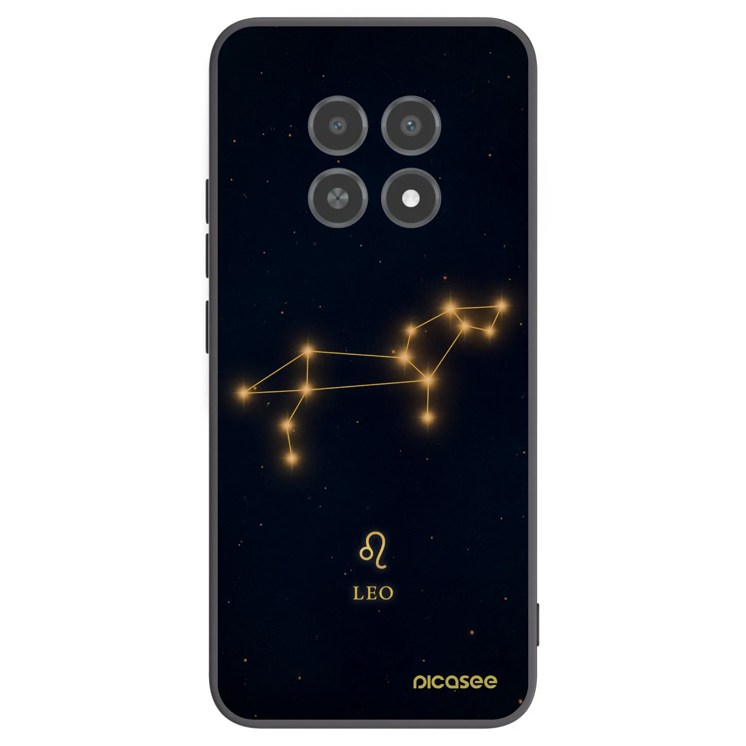 Picasee Μαύρη θήκη σιλικόνης για Realme 12X - LEO