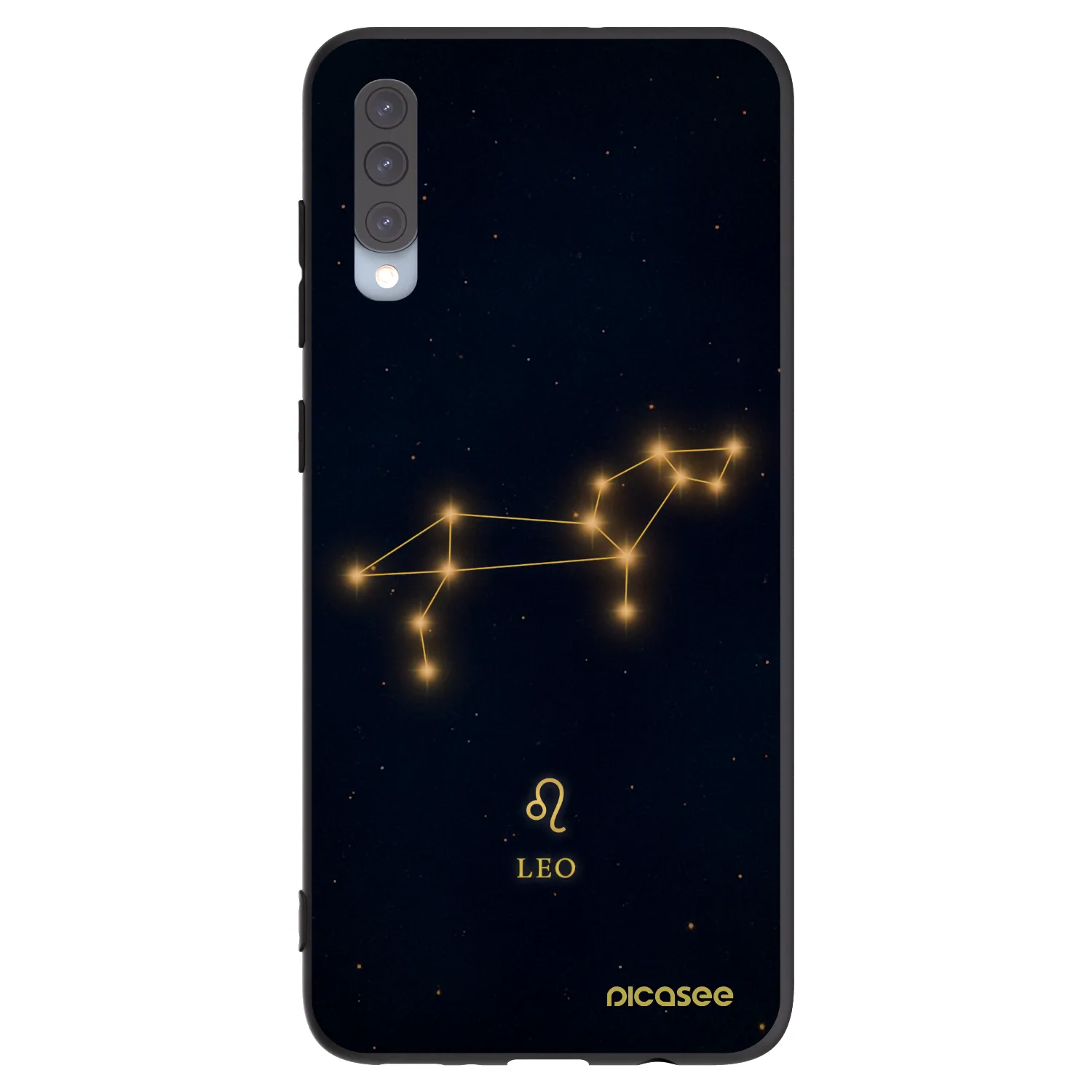 Picasee Μαύρη θήκη σιλικόνης για Samsung Galaxy A70 A705F - LEO