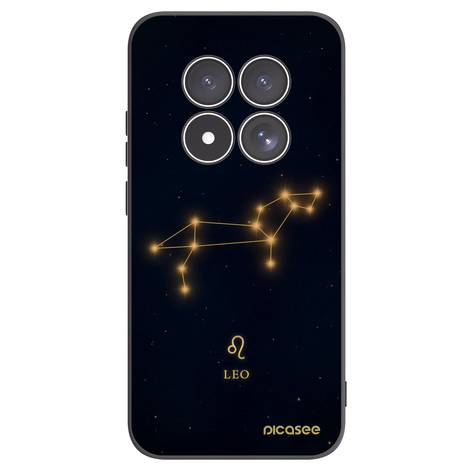 Picasee Μαύρη θήκη σιλικόνης για Xiaomi Redmi Note 15 Pro 4G - LEO