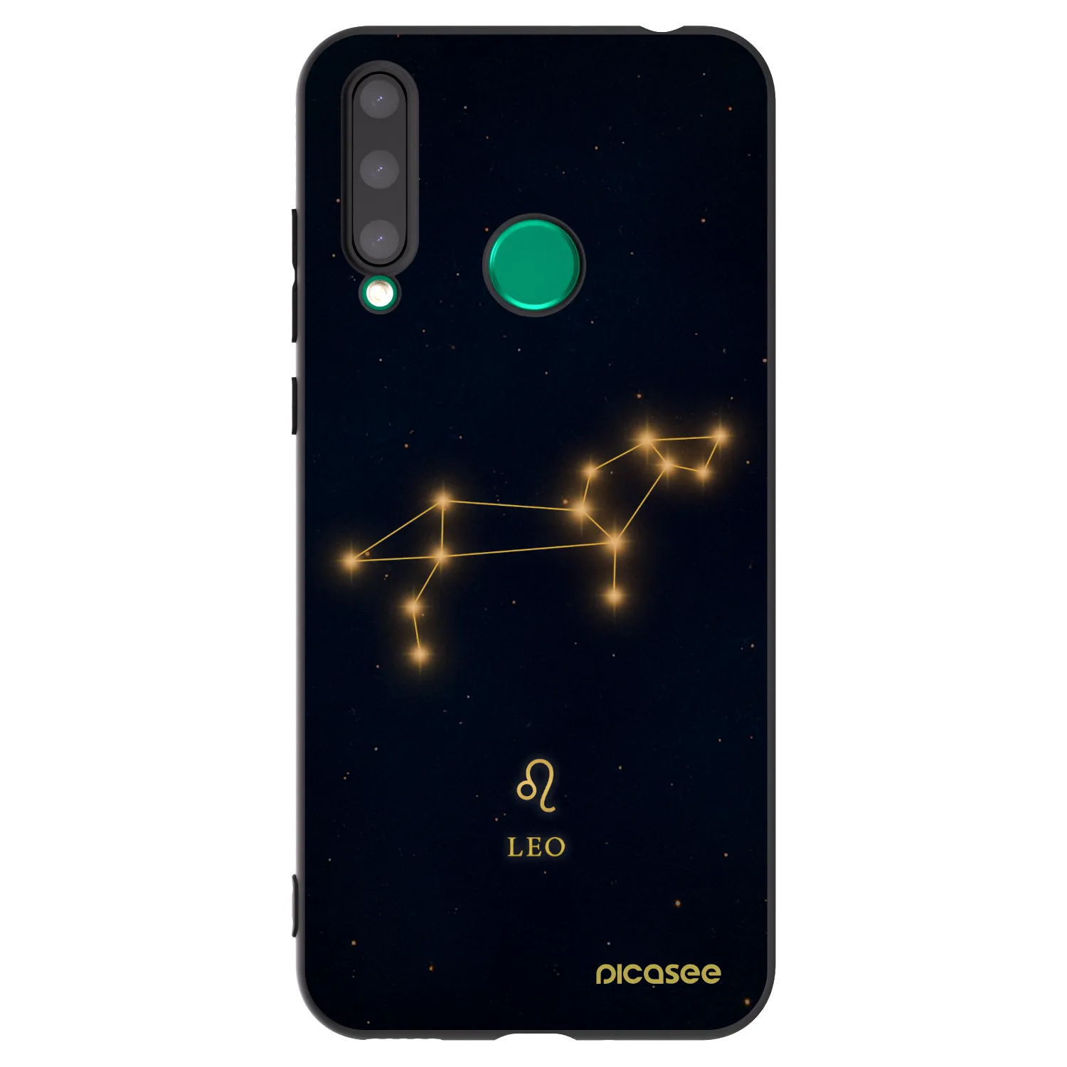 Picasee Μαύρη θήκη σιλικόνης για Honor 20 Lite - LEO