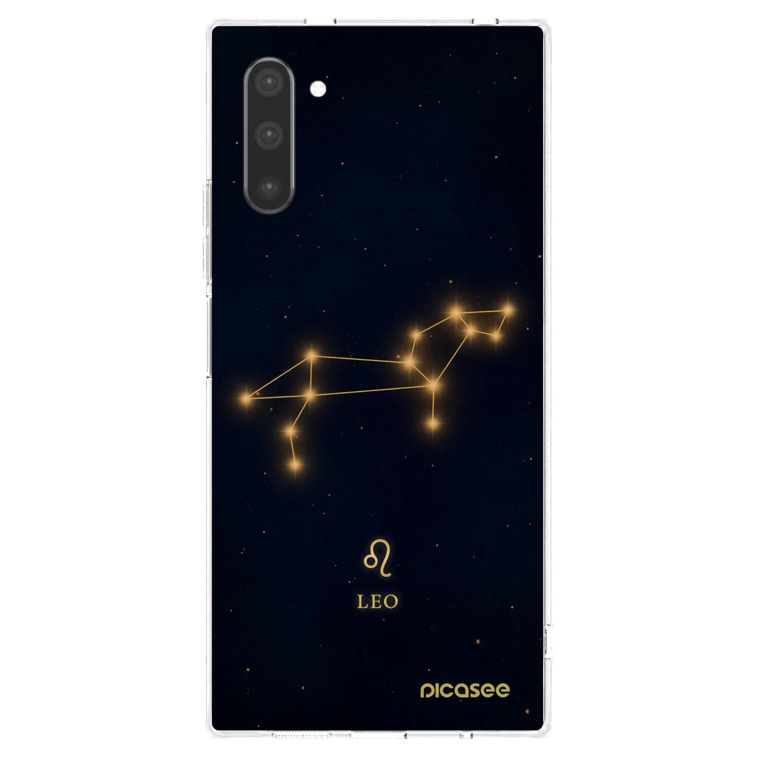 Picasee διαφανής θήκη σιλικόνης Samsung Galaxy Note 10 N970F - LEO