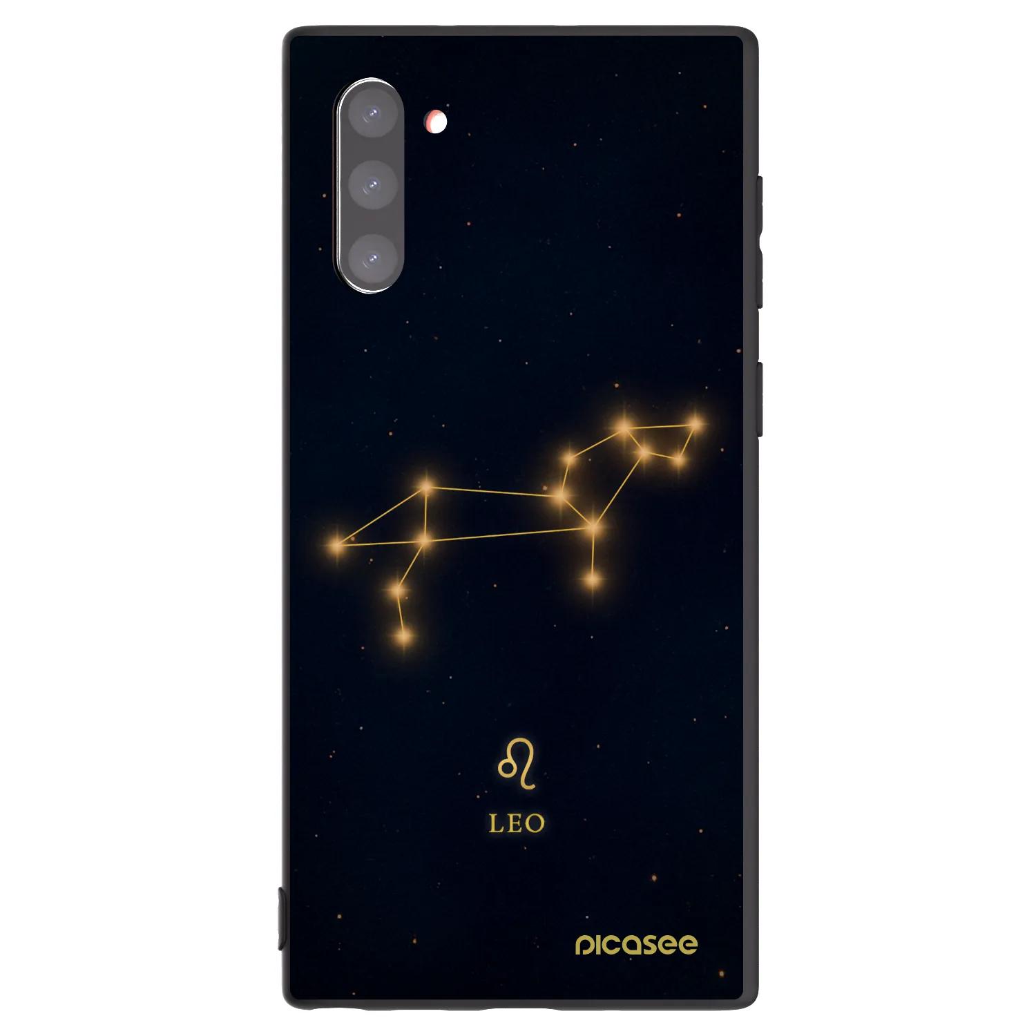Picasee Μαύρη θήκη σιλικόνης για Samsung Galaxy Note 10 N970F - LEO