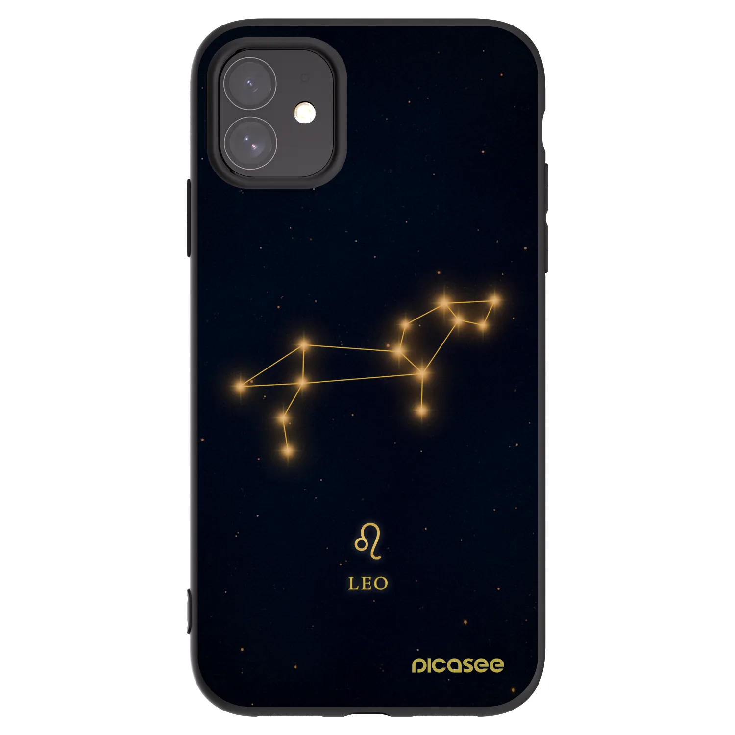 Picasee Μαύρη θήκη σιλικόνης για Apple iPhone 11 - LEO