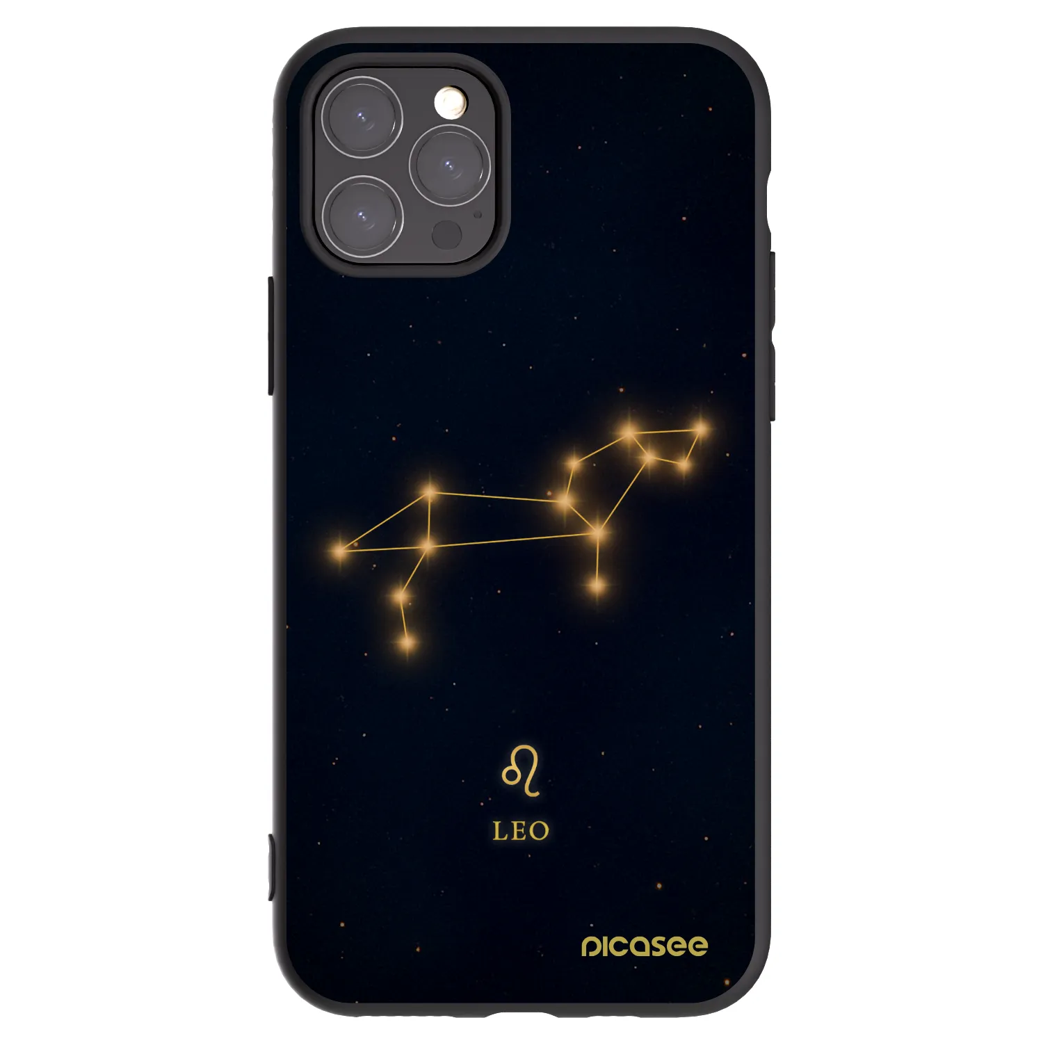 Picasee Μαύρη θήκη σιλικόνης για Apple iPhone 11 Pro - LEO