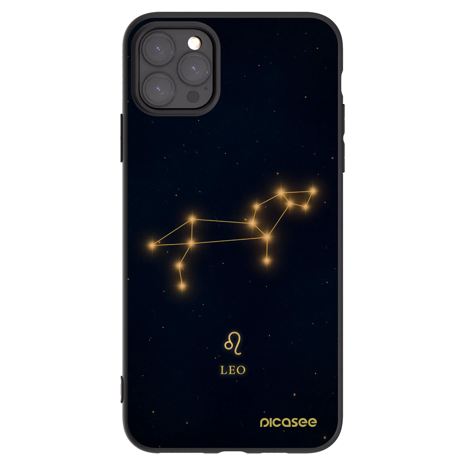 Picasee Μαύρη θήκη σιλικόνης για Apple iPhone 11 Pro Max - LEO