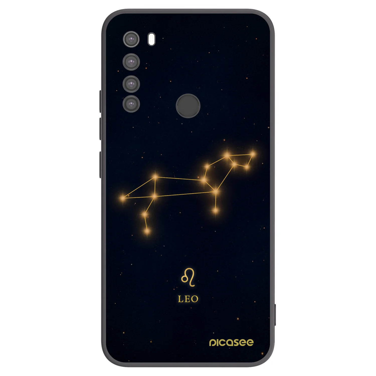 Picasee Μαύρη θήκη σιλικόνης για Xiaomi Redmi Note 8 - LEO