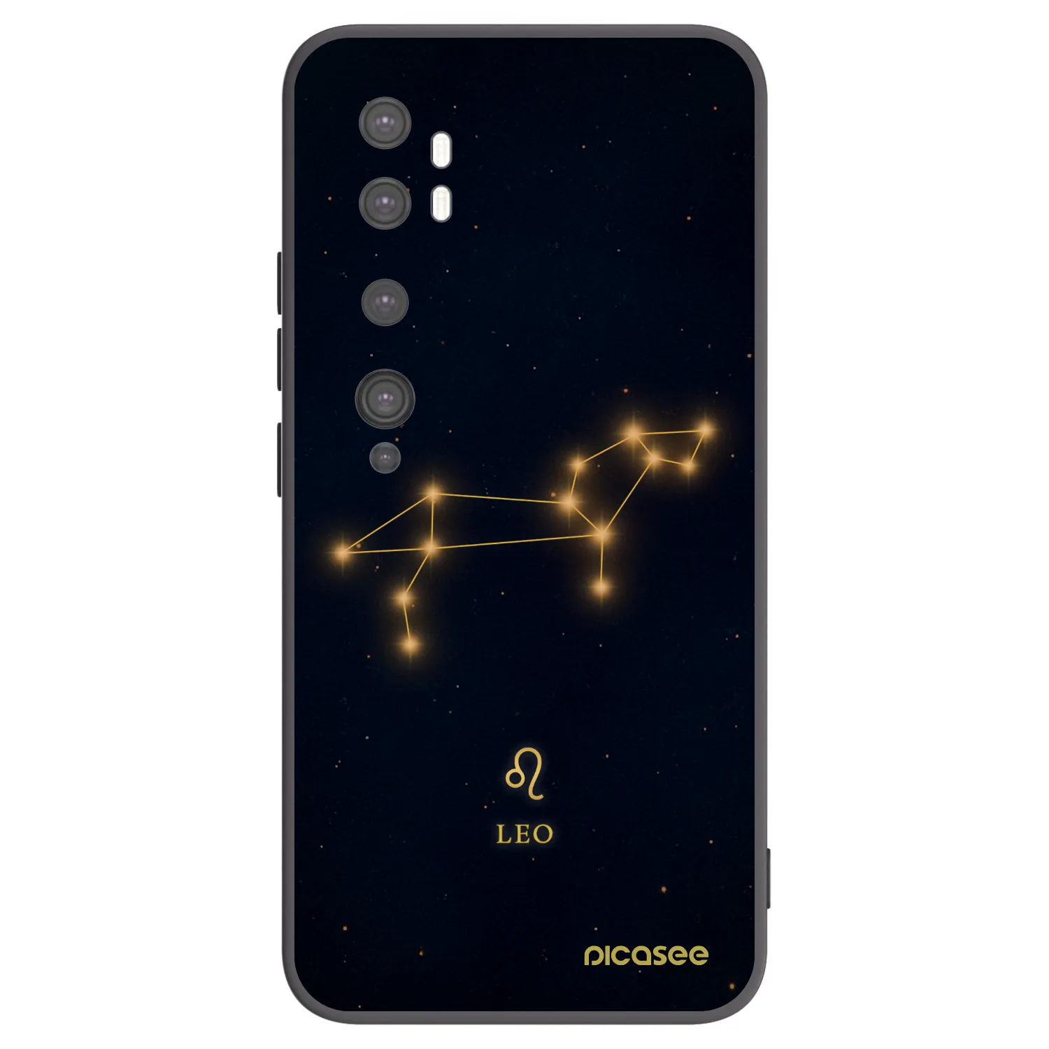 Picasee Μαύρη θήκη σιλικόνης για Xiaomi Mi Note 10 (Pro) - LEO