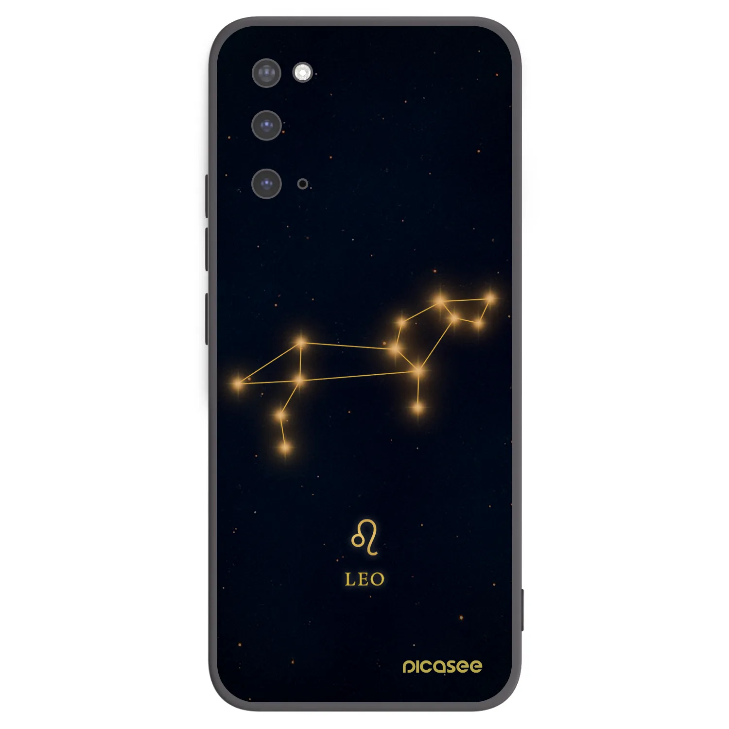 Picasee Μαύρη θήκη σιλικόνης για Samsung Galaxy S20 G980F - LEO