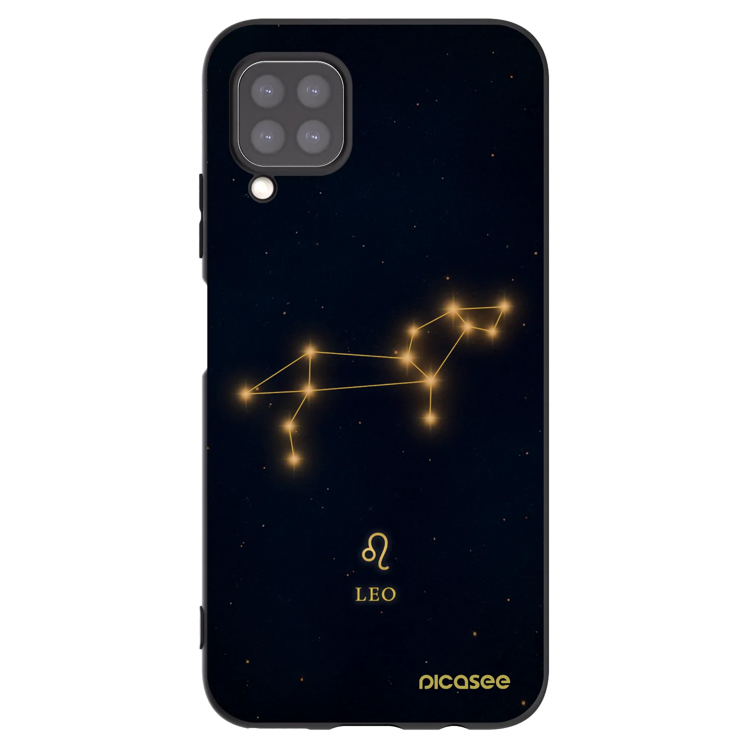 Picasee Μαύρη θήκη σιλικόνης για Huawei P40 Lite - LEO