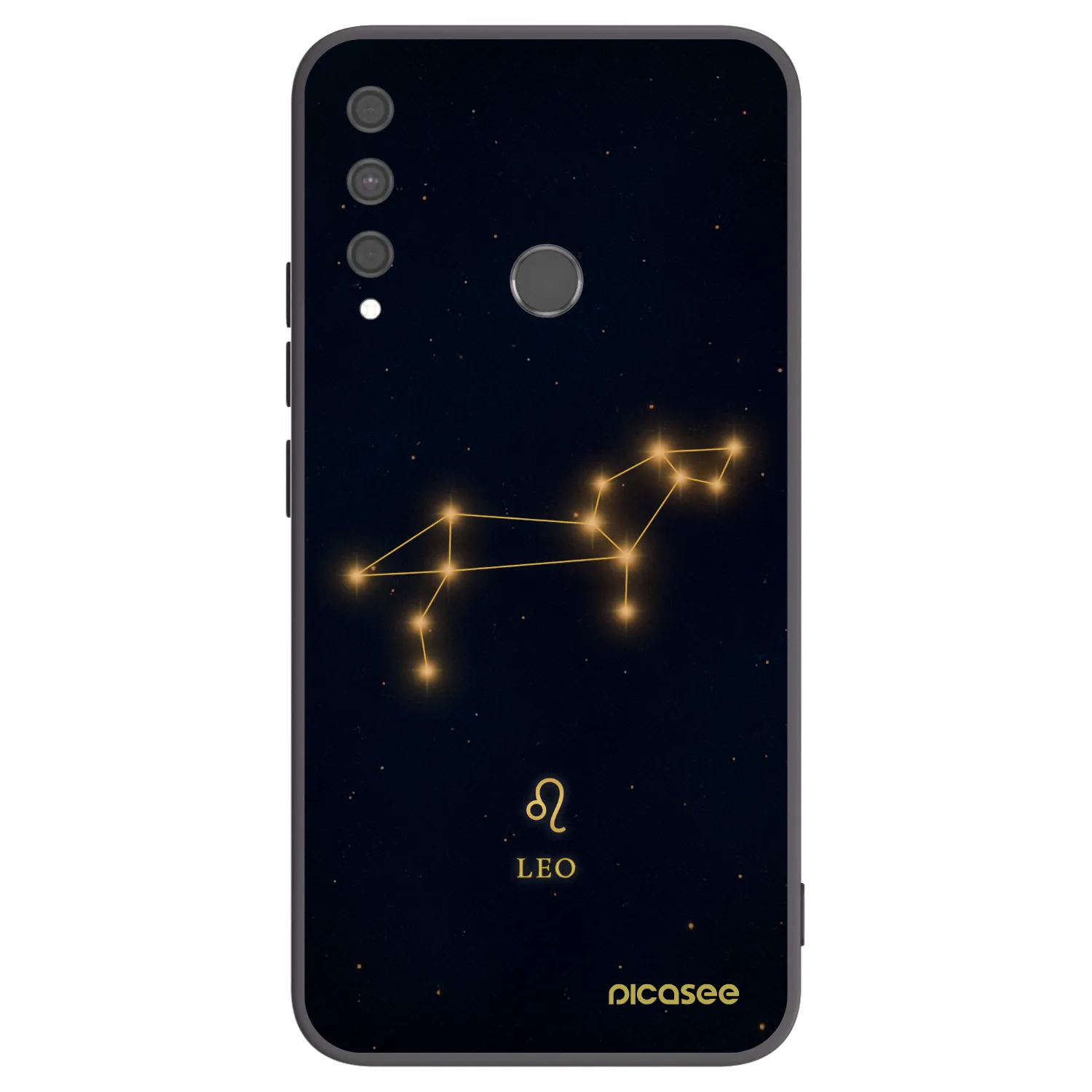 Picasee Μαύρη θήκη σιλικόνης για Huawei P40 Lite E - LEO