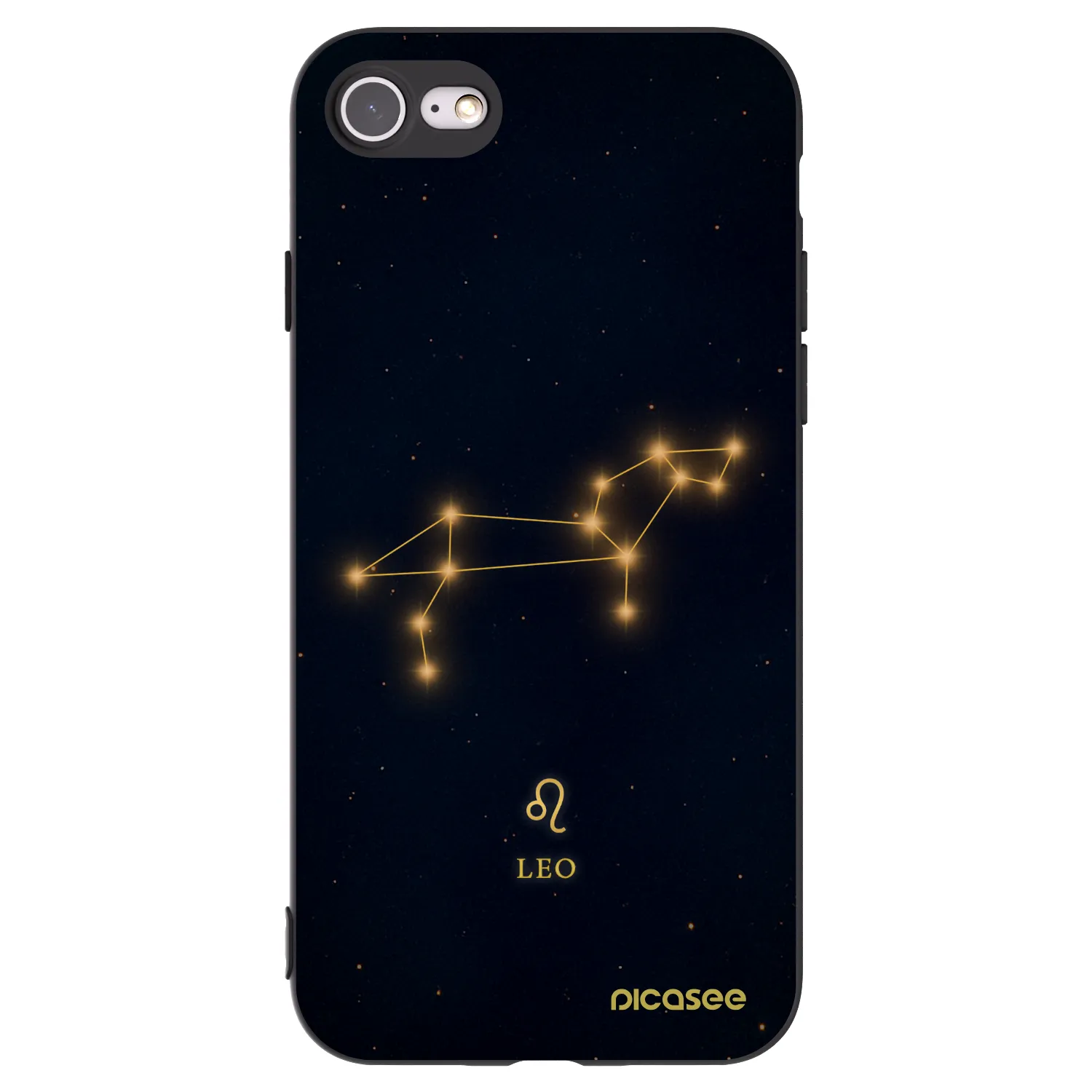 Picasee Μαύρη θήκη σιλικόνης για Apple iPhone SE 2020 - LEO
