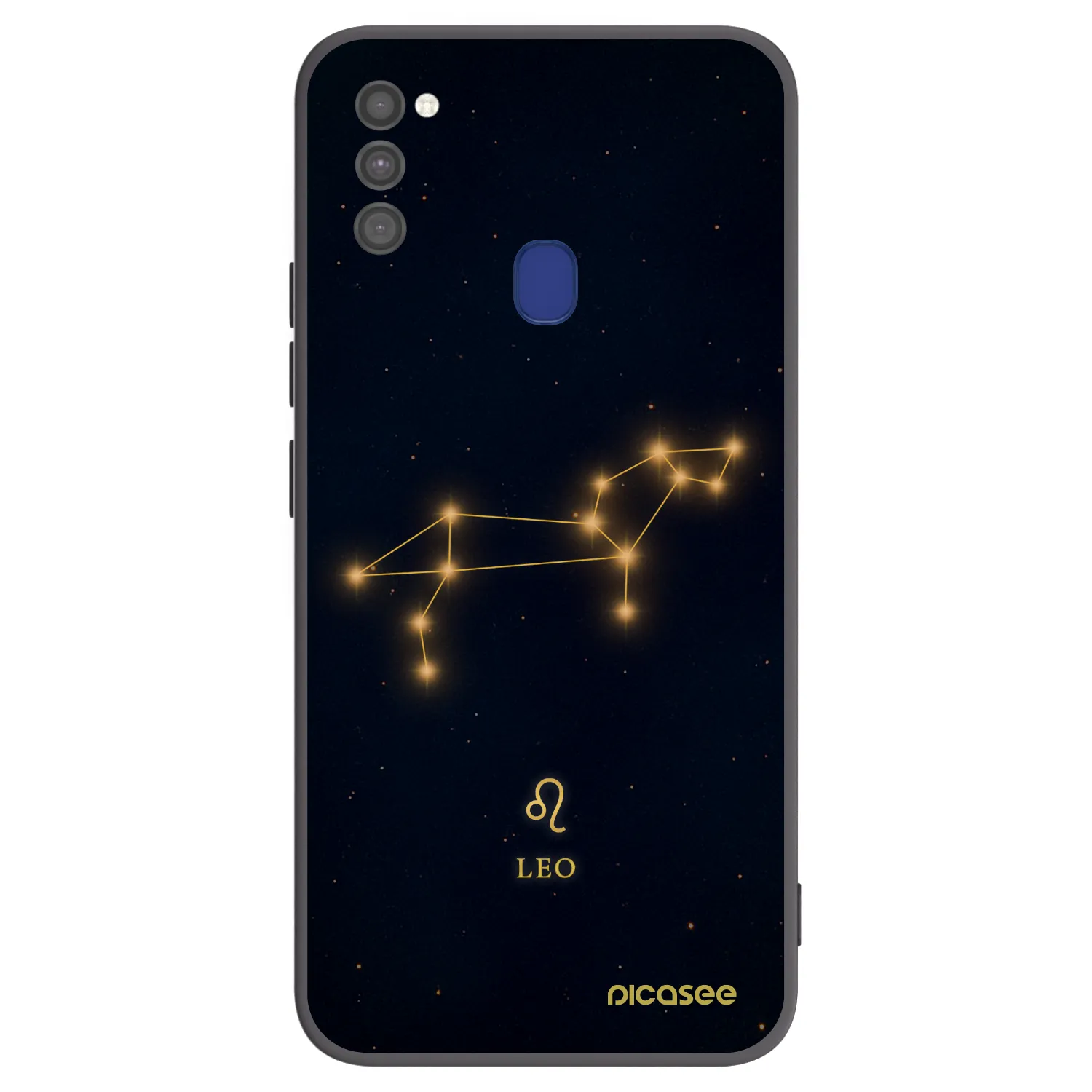 Picasee Μαύρη θήκη σιλικόνης για Samsung Galaxy M21 M215F - LEO