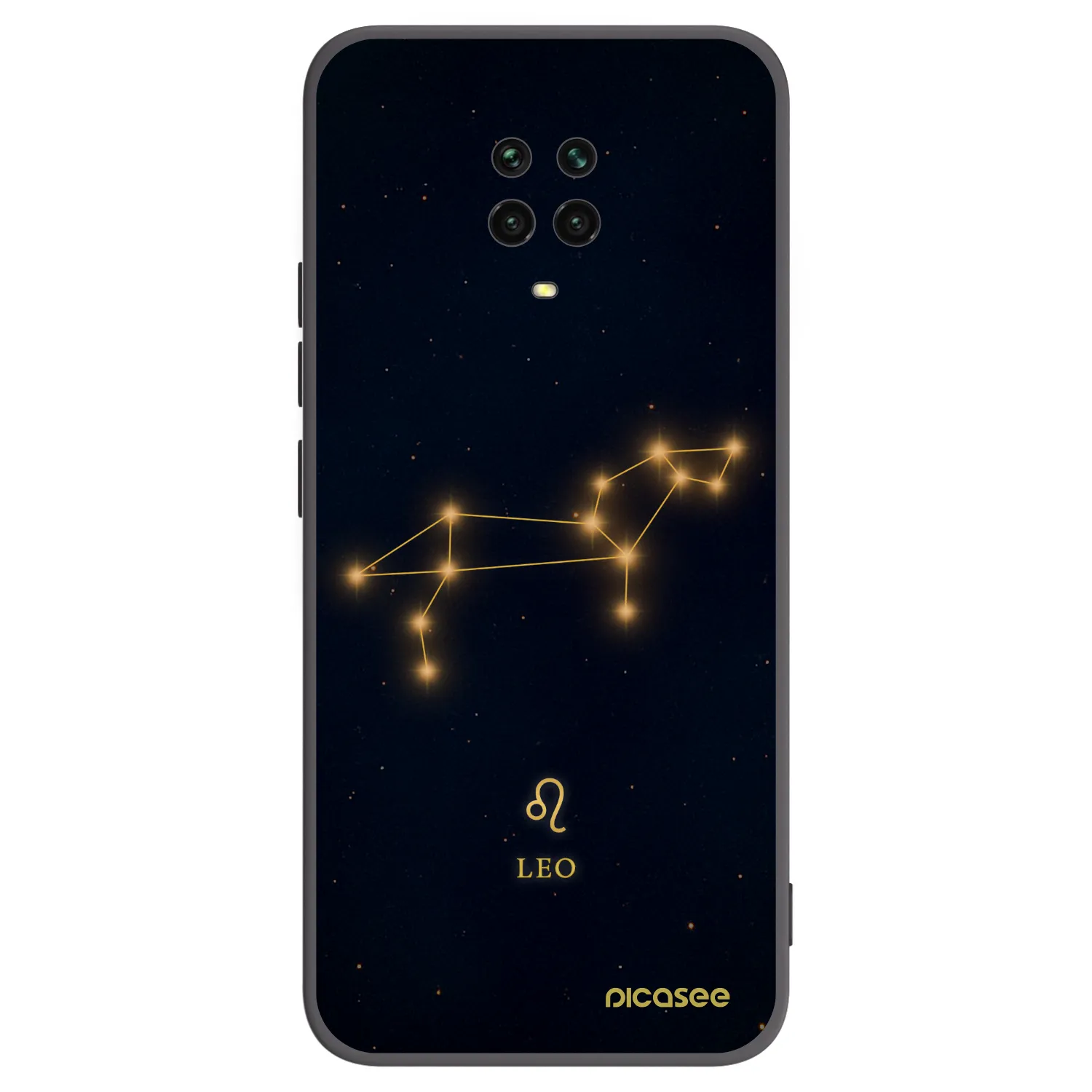 Picasee Μαύρη θήκη σιλικόνης για Xiaomi Redmi Note 9S - LEO