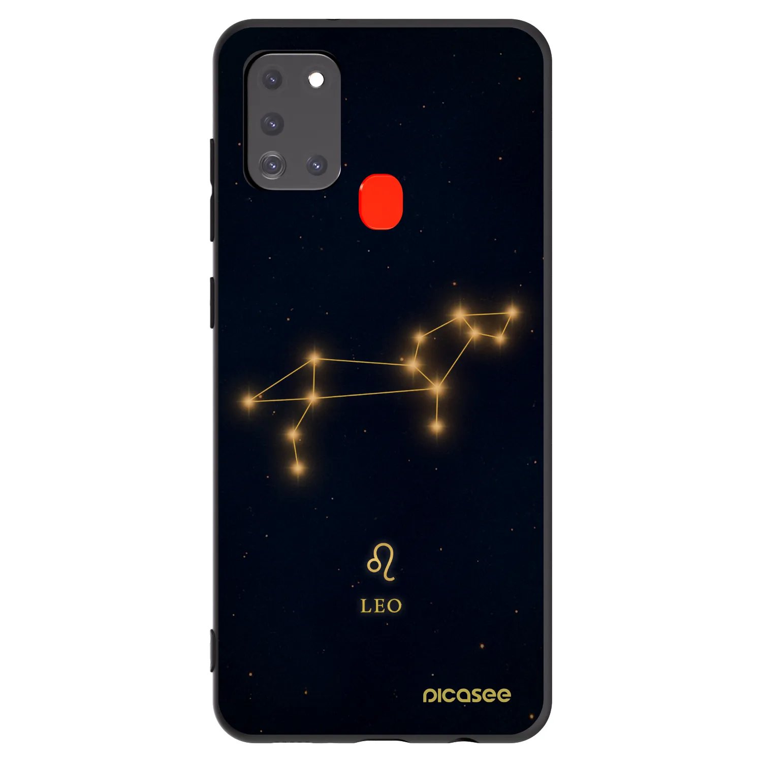 Picasee Μαύρη θήκη σιλικόνης για Samsung Galaxy A21s - LEO