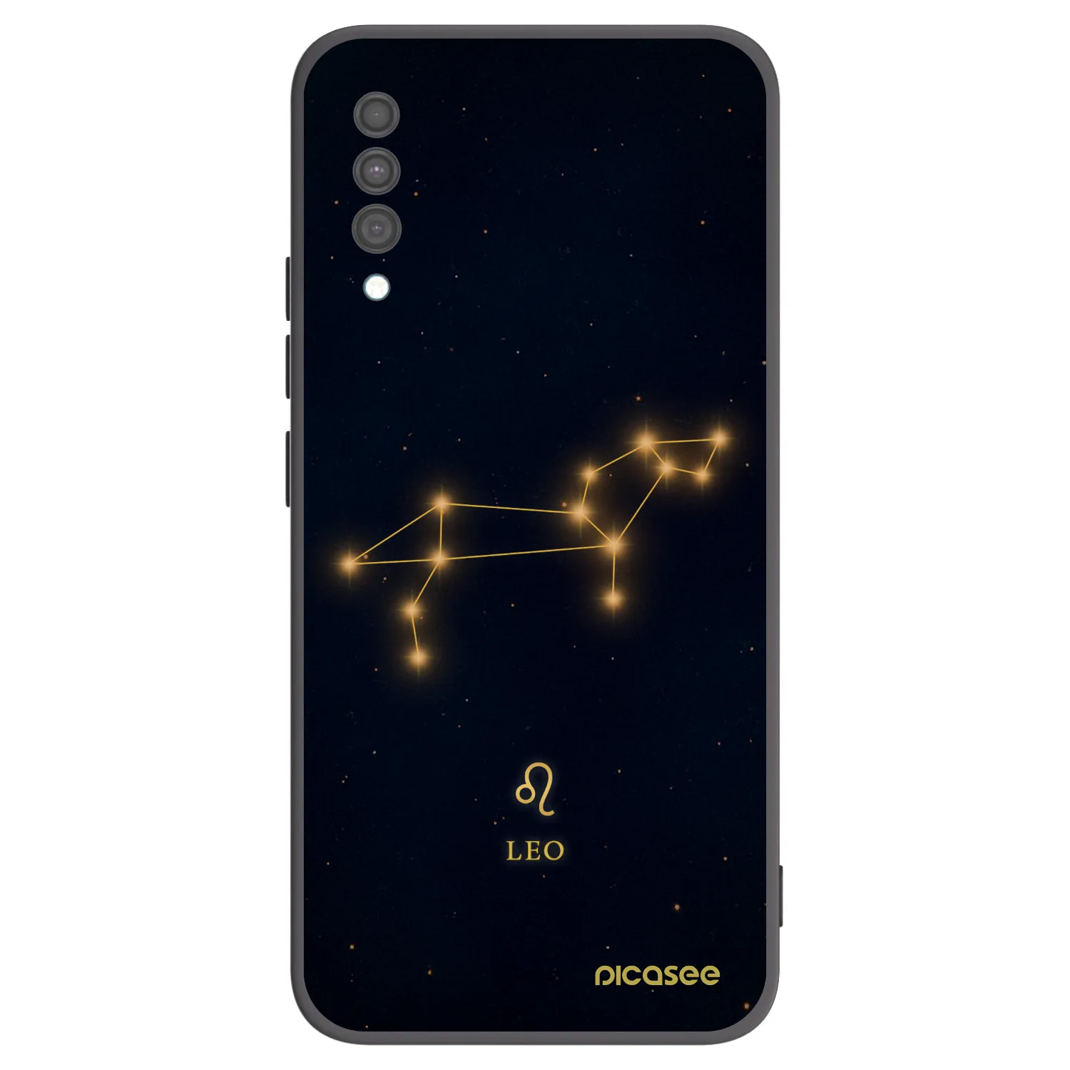 Picasee Μαύρη θήκη σιλικόνης για Samsung Galaxy A30s A307F - LEO