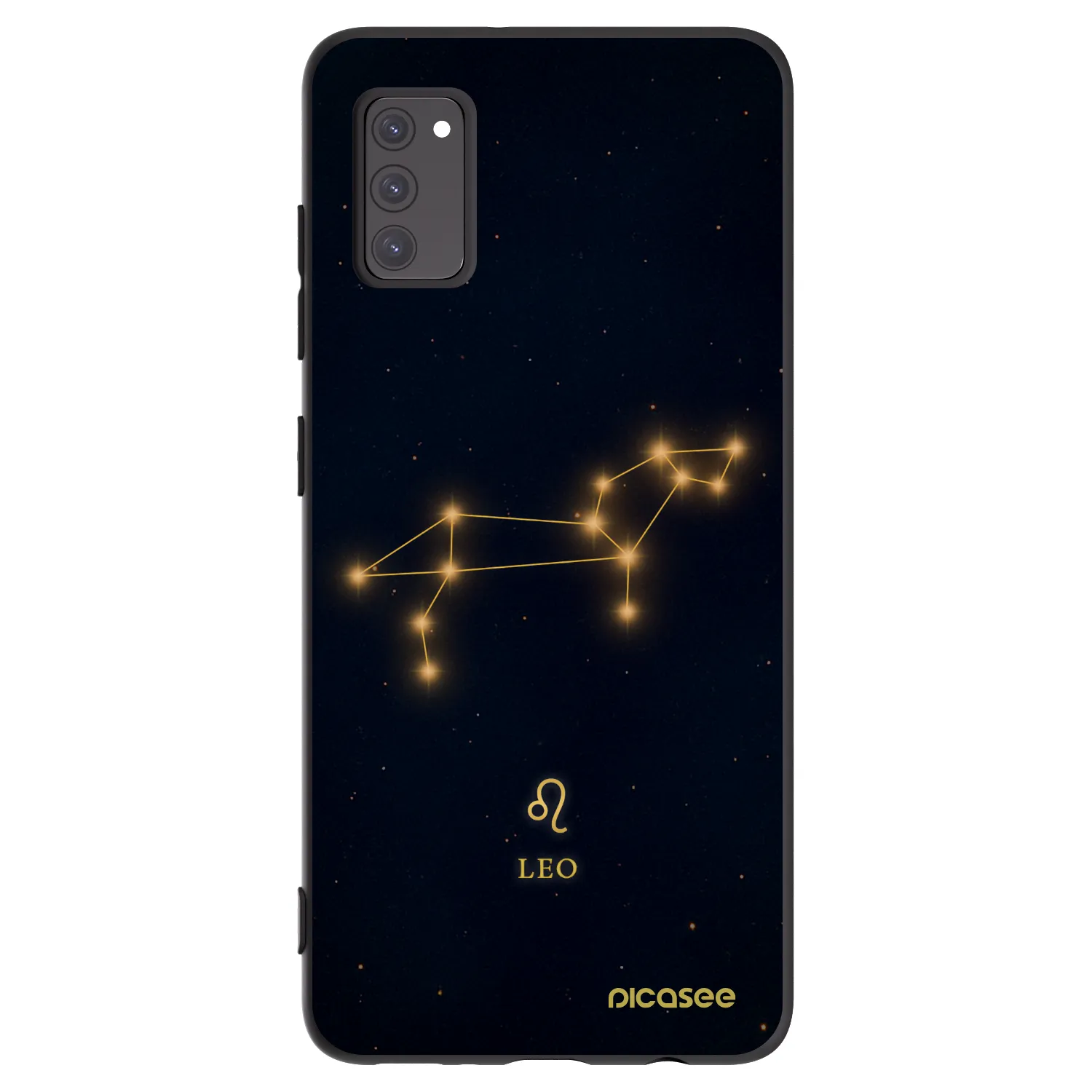 Picasee Μαύρη θήκη σιλικόνης για Samsung Galaxy A41 A415F - LEO