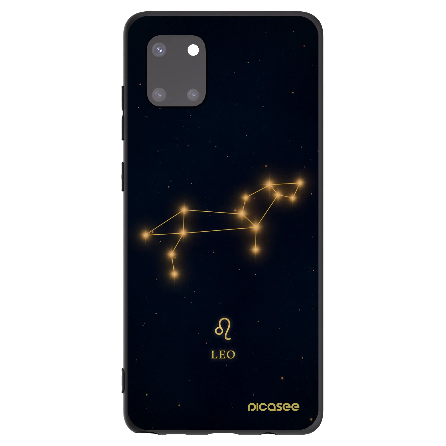 Picasee Μαύρη θήκη σιλικόνης για Samsung Galaxy Note 10 Lite N770F - LEO
