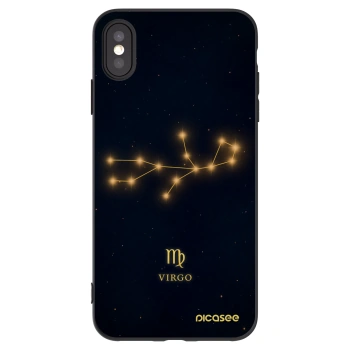 Picasee Μαύρη θήκη σιλικόνης για Apple iPhone XS Max - VIRGO
