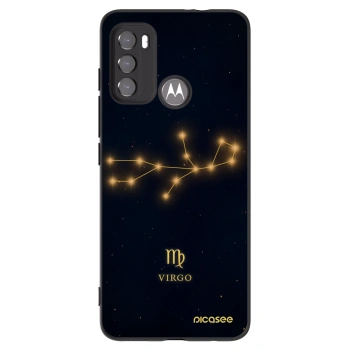 Picasee Μαύρη θήκη σιλικόνης για Motorola Moto G60 - VIRGO