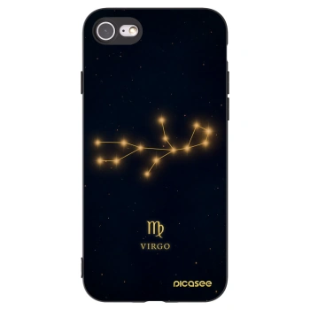 Picasee Μαύρη θήκη σιλικόνης για Apple iPhone SE 2022 - VIRGO