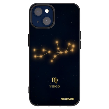 Picasee Μαύρη θήκη σιλικόνης για Apple iPhone 14 - VIRGO