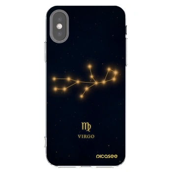 Picasee διαφανής θήκη σιλικόνης Apple iPhone X/XS - VIRGO