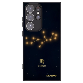 Picasee Μαύρη θήκη σιλικόνης για Samsung Galaxy S23 Ultra 5G - VIRGO
