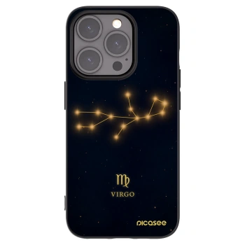 Picasee Μαύρη θήκη σιλικόνης για Apple iPhone 15 Pro - VIRGO