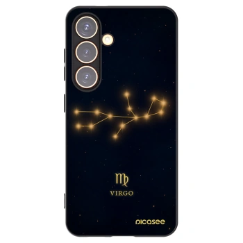 Picasee Μαύρη θήκη σιλικόνης για Samsung Galaxy S24 S921B 5G - VIRGO